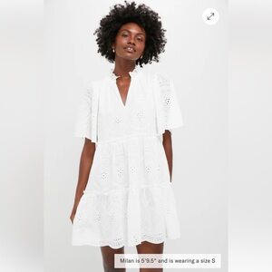 Tuckernuck White Eyelet Mini Dress